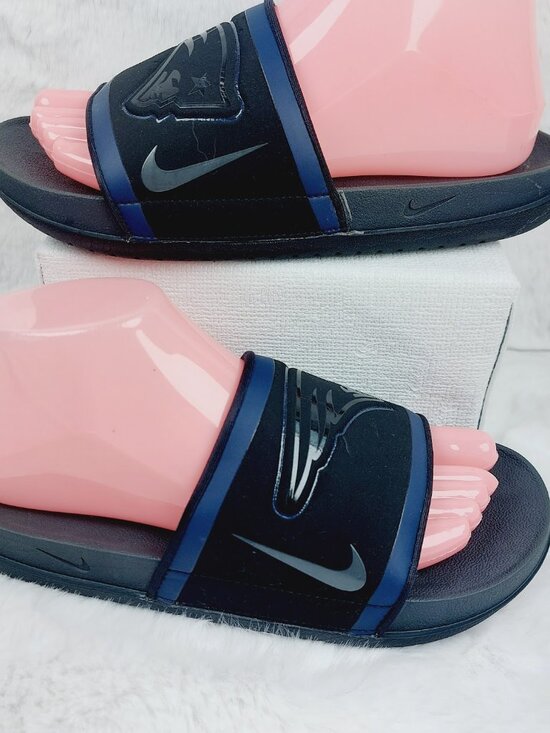 Nike Men\'s Navy Black NFL X Offcourt Slip-On Casual Slide Sandal Size 7